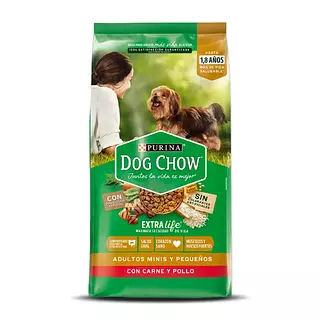 Dog Chow Adultos Minis Y Pequeños Con Carne Y Pollo