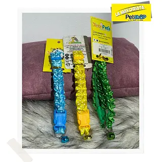 Collar Para Gato / Borde Con Ondas Y Estampado Punteado