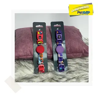 Collar “Wanjia-Pet”, Con Placa Redonda En Plástico